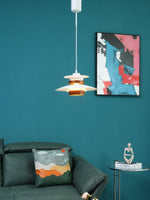 Mercero Wood & Metal Dome Pendant – Warm Oak Accent