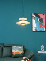 Mercero Wood & Metal Dome Pendant – Warm Oak Accent
