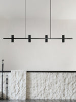 Travertine Parallel Chandelier