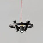 Black Mutil Pipe Chandelier