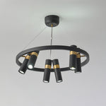 Black Mutil Pipe Chandelier