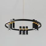 Black Mutil Pipe Chandelier