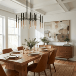 Metal Tubular Chandelier