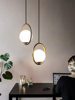 Loop Brass Pendant Light