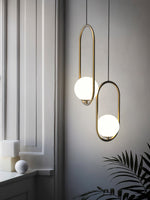 Loop Brass Pendant Light