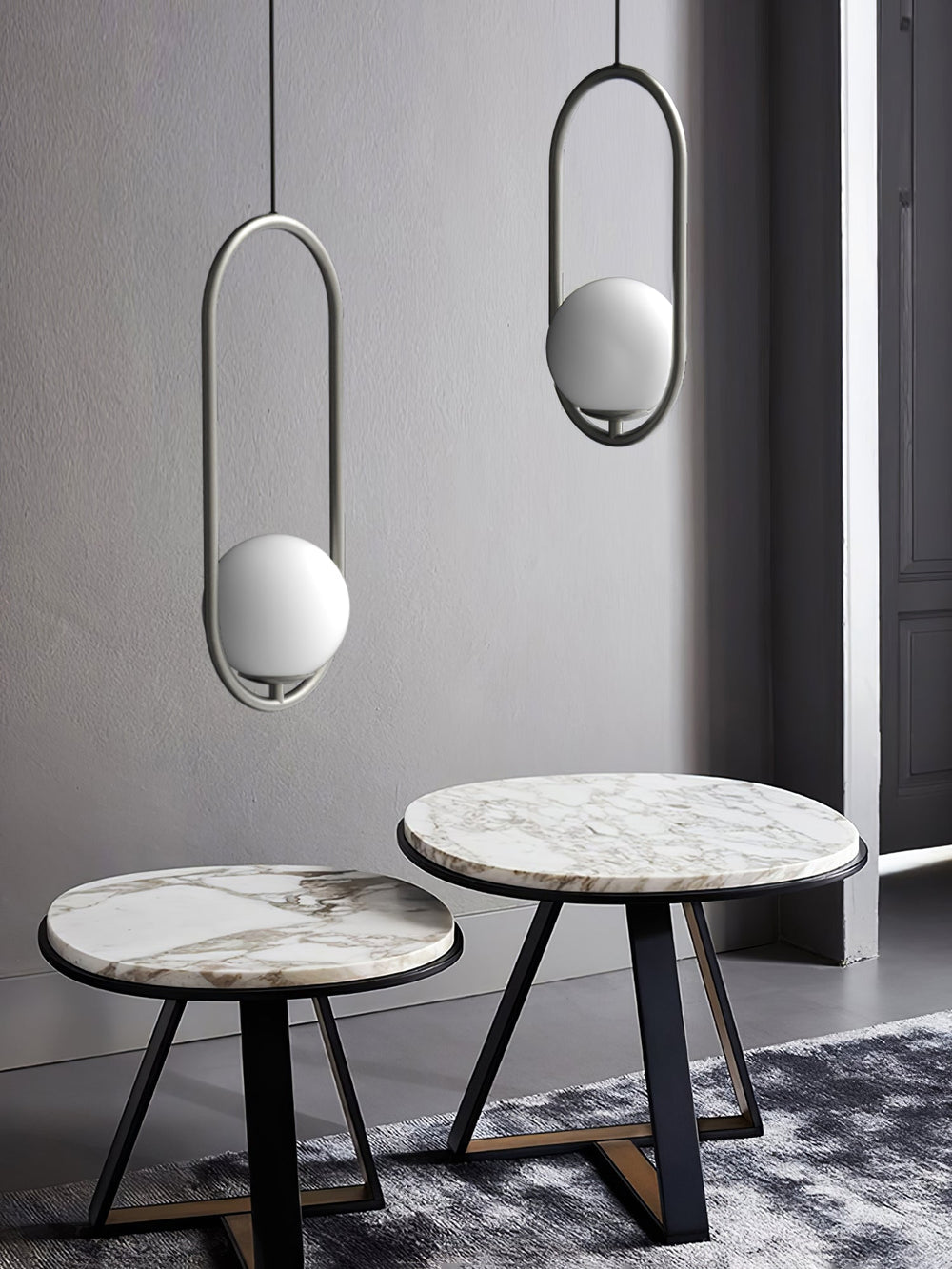 Loop Brass Pendant Light
