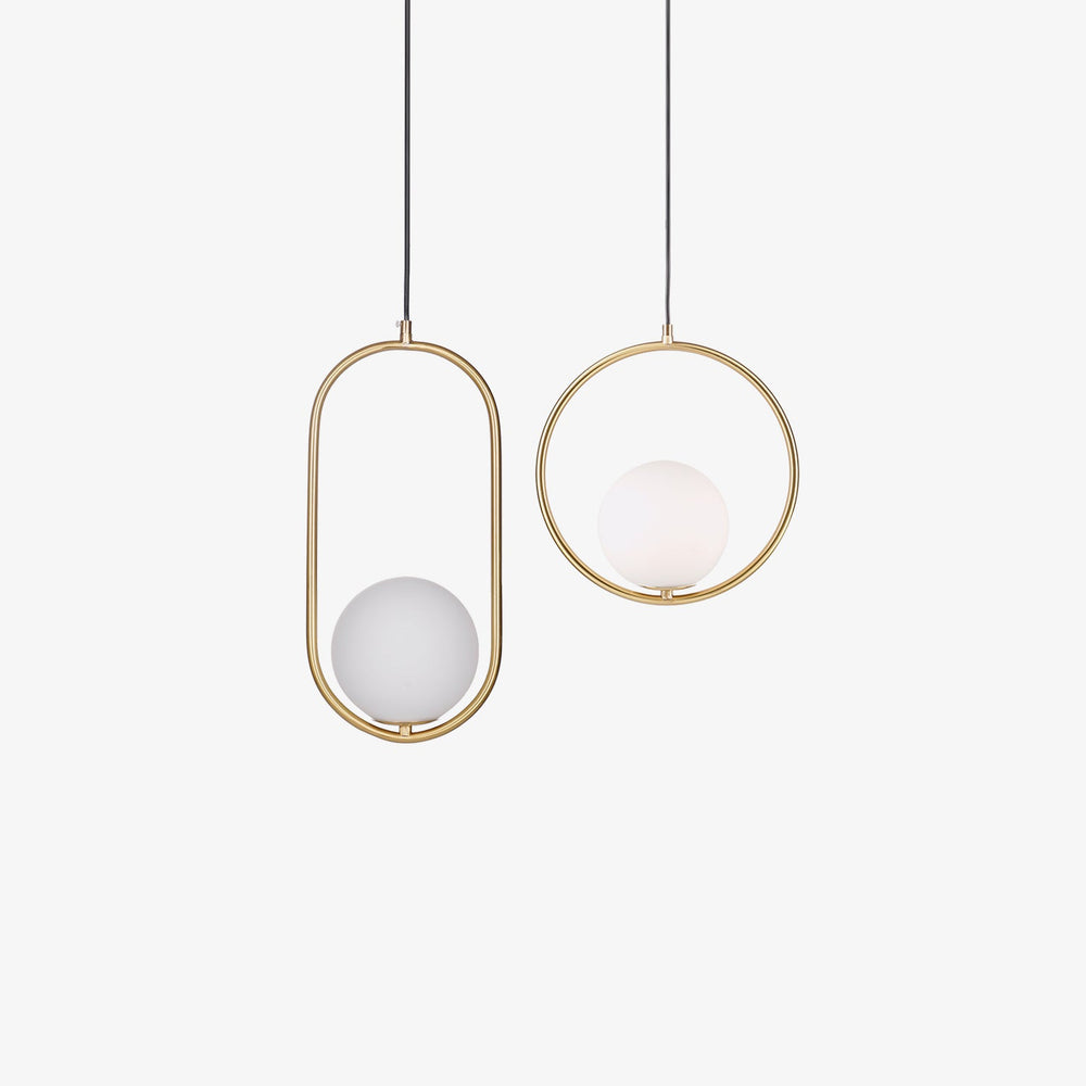 Loop Brass Pendant Light