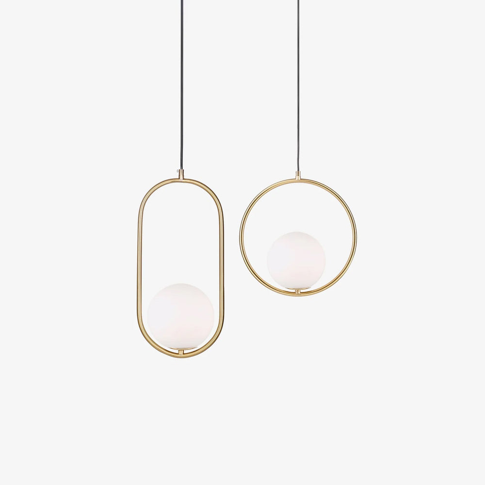 Loop Brass Pendant Light