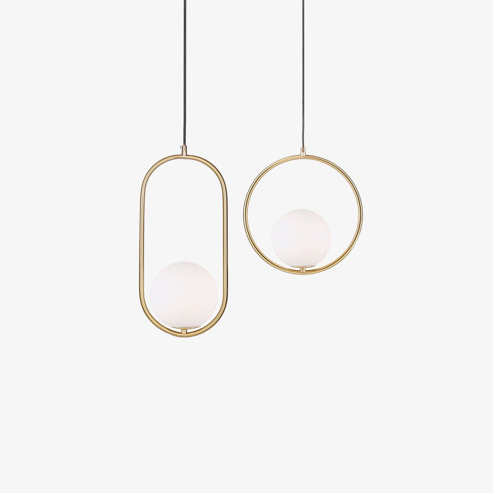 Loop Brass Pendant Light