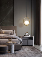 Loop Brass Pendant Light