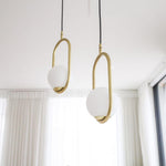 Loop Brass Pendant Light