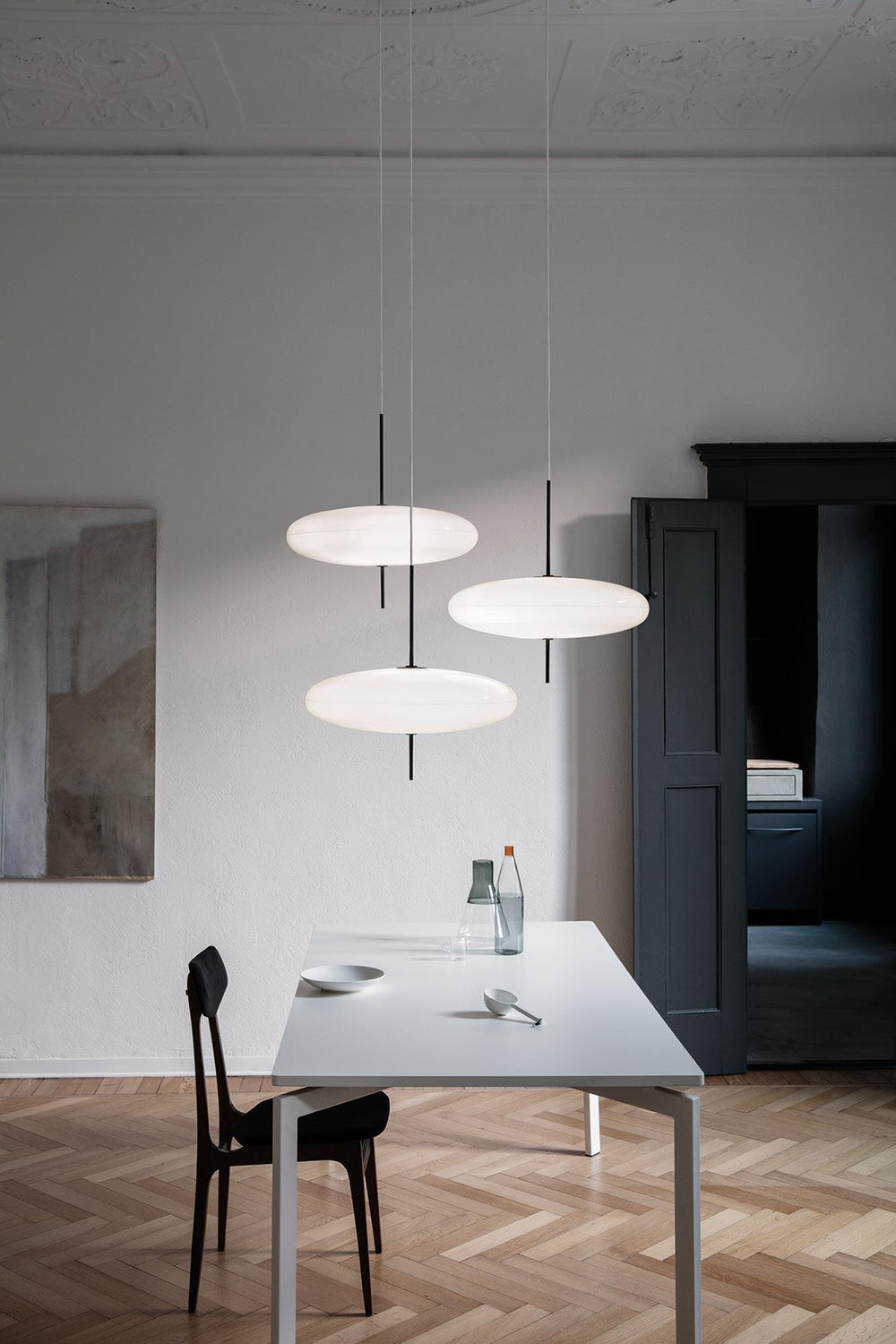 Opal Disc Suspension Lamp