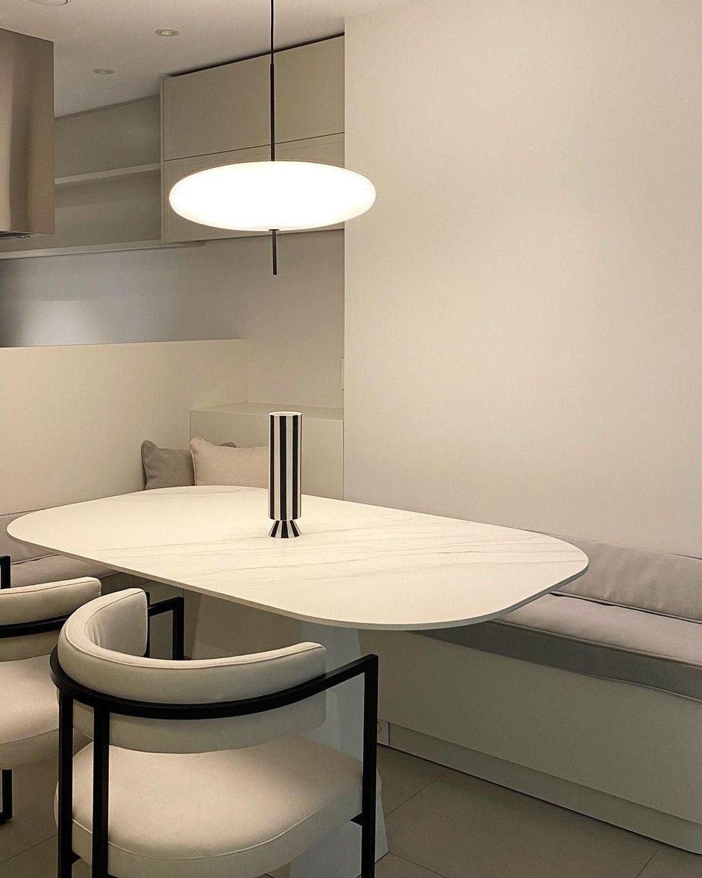 Opal Disc Suspension Lamp