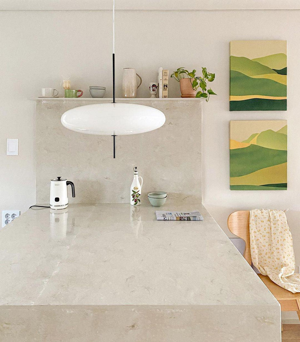 Opal Disc Suspension Lamp