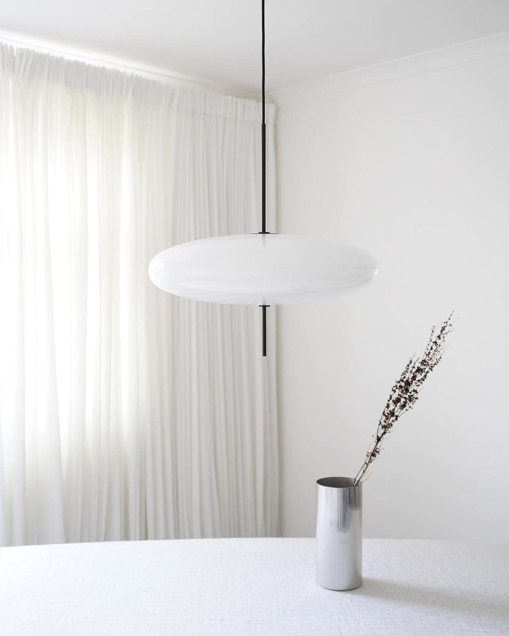 Opal Disc Suspension Lamp