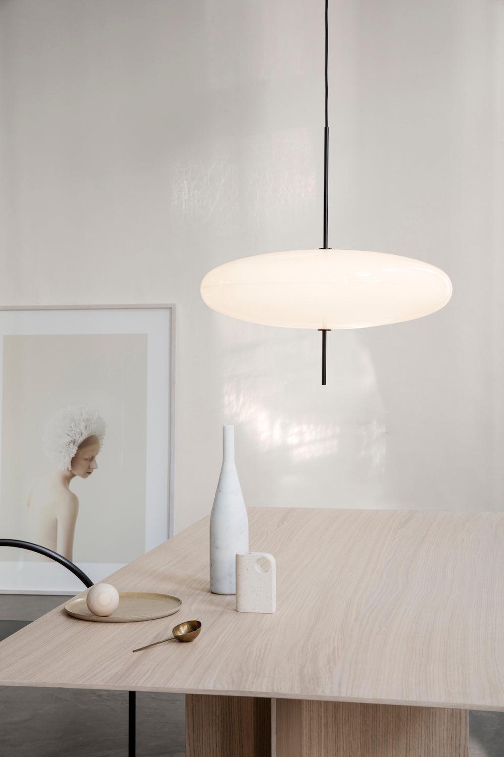 Opal Disc Suspension Lamp
