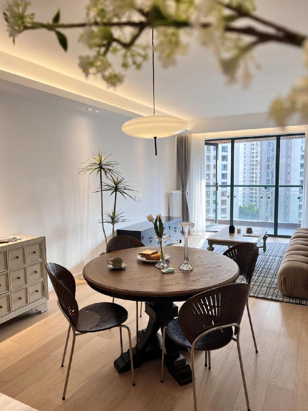 Opal Disc Suspension Lamp