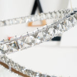 Aria Double-C Crystal Chandelier – Modern Silver Accent