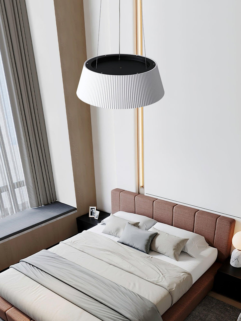 Modern Ribbed Pendant Light