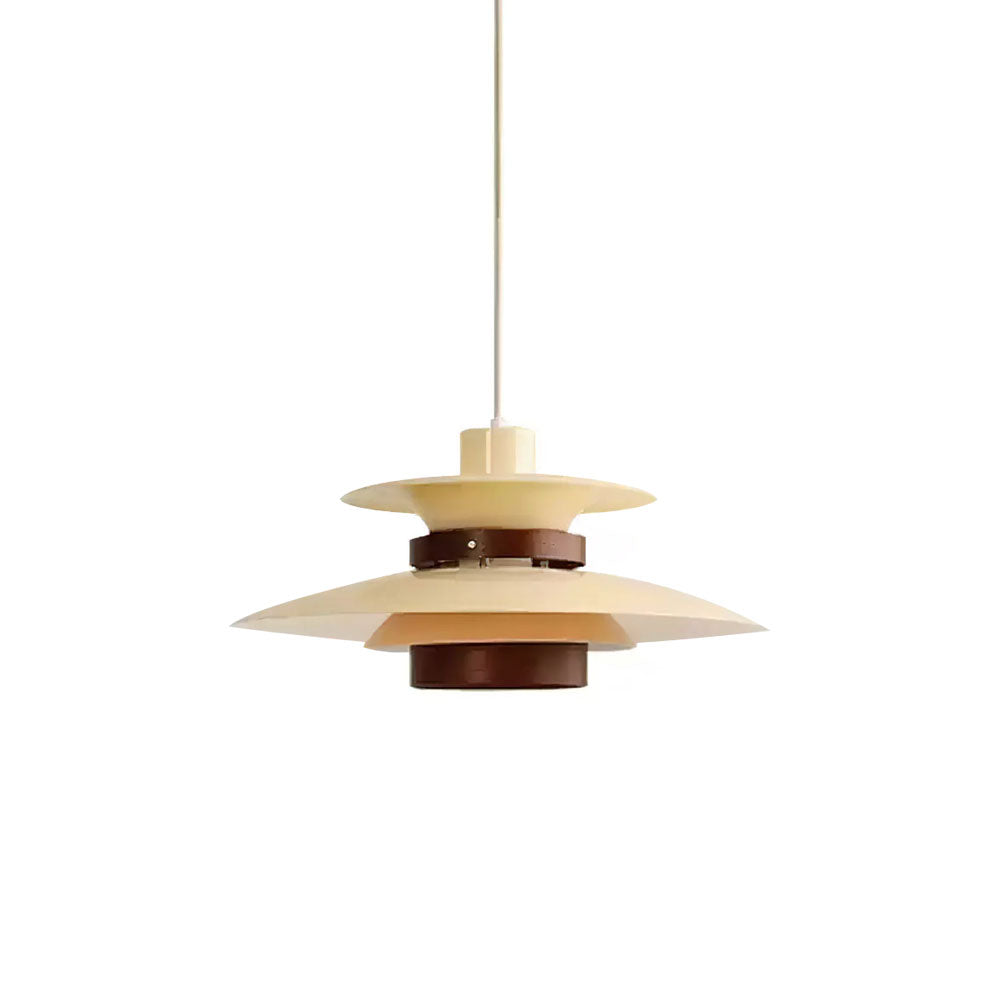Mercero Wood & Metal Dome Pendant – Warm Oak Accent
