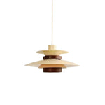 Mercero Wood & Metal Dome Pendant – Warm Oak Accent