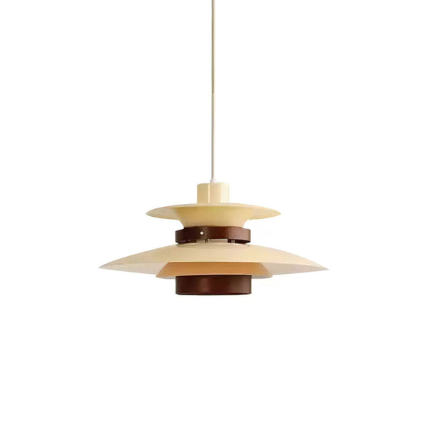 Mercero Wood & Metal Dome Pendant – Warm Oak Accent