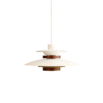Mercero Wood & Metal Dome Pendant – Warm Oak Accent