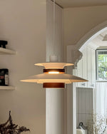 Mercero Wood & Metal Dome Pendant – Warm Oak Accent