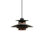 Mercero Wood & Metal Dome Pendant – Warm Oak Accent