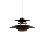 Mercero Wood & Metal Dome Pendant – Warm Oak Accent