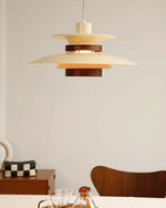 Mercero Wood & Metal Dome Pendant – Warm Oak Accent