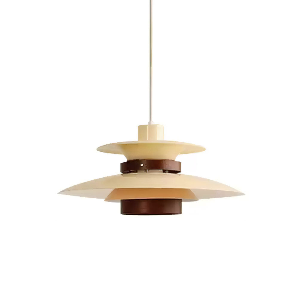 Mercero Wood & Metal Dome Pendant – Warm Oak Accent