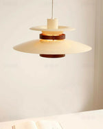 Mercero Wood & Metal Dome Pendant – Warm Oak Accent