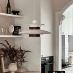 Mercero Wood & Metal Dome Pendant – Warm Oak Accent