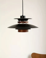 Mercero Wood & Metal Dome Pendant – Warm Oak Accent