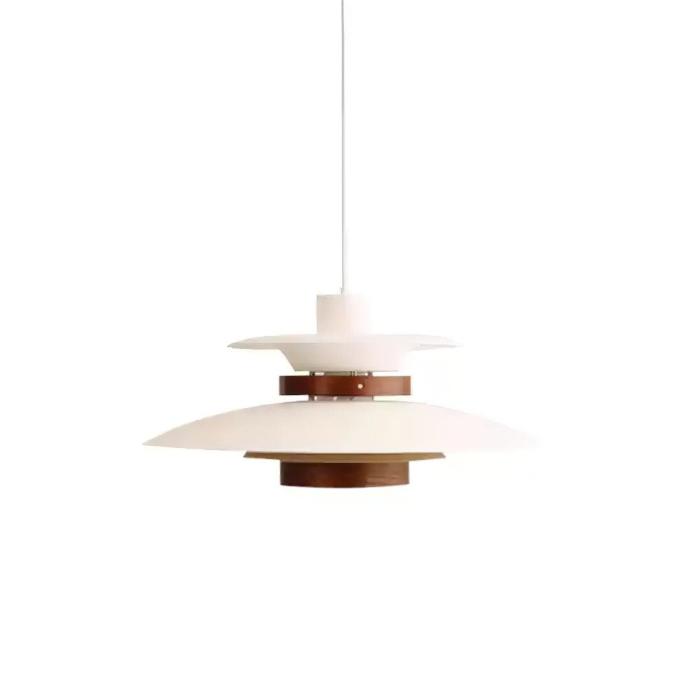 Mercero Wood & Metal Dome Pendant – Warm Oak Accent