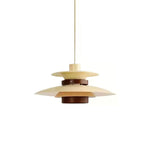 Mercero Wood & Metal Dome Pendant – Warm Oak Accent