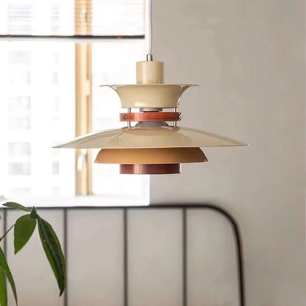 Mercero Wood & Metal Dome Pendant – Warm Oak Accent