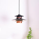 Mercero Wood & Metal Dome Pendant – Warm Oak Accent