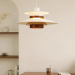Mercero Wood & Metal Dome Pendant – Warm Oak Accent