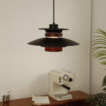 Mercero Wood & Metal Dome Pendant – Warm Oak Accent