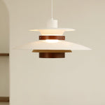 Mercero Wood & Metal Dome Pendant – Warm Oak Accent