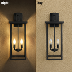 Monarch Large Outdoor Wall Light – Modern Black Exterior Lantern Fixture