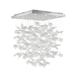 Multicolor Crystal Maple Leaf Chandelier
