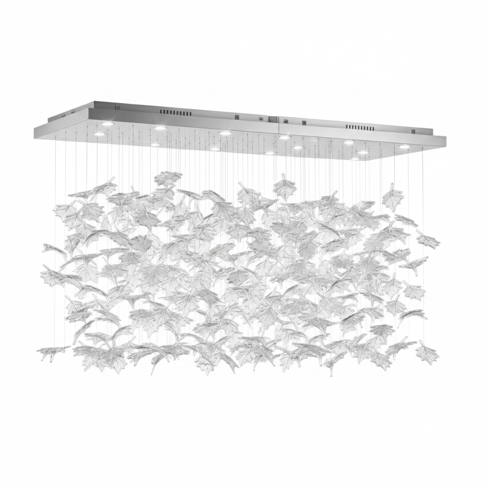 Multicolor Crystal Maple Leaf Chandelier