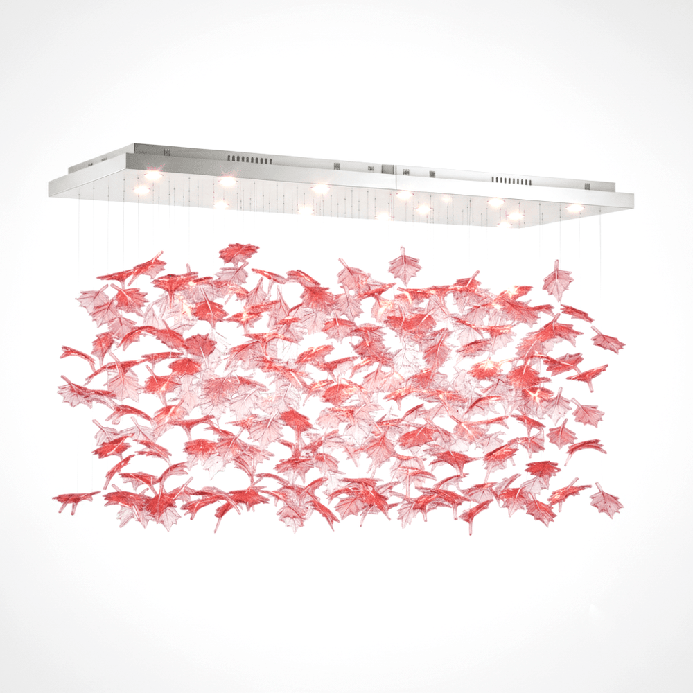 Multicolor Crystal Maple Leaf Chandelier