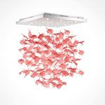 Multicolor Crystal Maple Leaf Chandelier