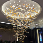 Multicolor Crystal Maple Leaf Chandelier