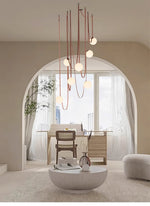 Multiple Belt Art Pendant Light