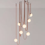 Multiple Belt Art Pendant Light